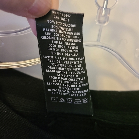 BROKEN PROMISES Long Sleeve Black Sweatshirt Size Medium - Picture 6 of 6